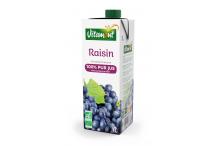 JUS DE RAISIN ROUGE TETRA 1L