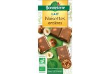 CHOCOLAT AU LAIT AUX NOISETTES