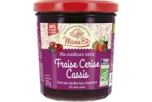 CONFITURE FRAISE CERISE ET CASSIS 320G