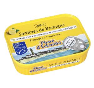 SARDINES A L'HUILE D'OLIVE ET CITRON