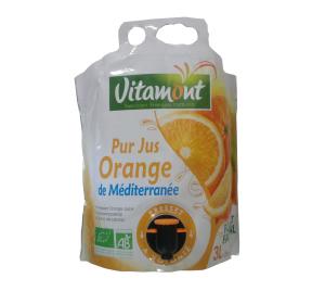JUS D'ORANGE POCHE SOUPLE 3L