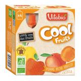 COOL FRUIT POMME PECHE ABRICOT X4