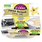 CREME DESSERT VANILLE 4X100G BATISSE