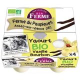 YAOURT VANILLE BOURBON 4X125G FERME BATI