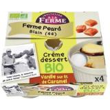 CREME DESSERT VANILLE SUR LIT DE CARAMEL