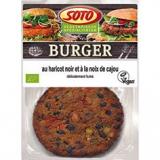 BURGER HARICOT NOIR ET NOIX DE CAJOU